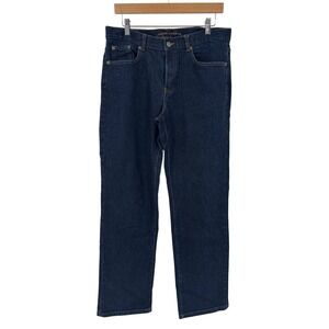Lauren Jeans Co. Modern Slim Dark Wash Denim Jeans Comfort Fit Size 12‎
